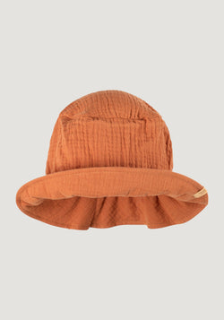 Pălărie din muselină dublă de bumbac - Karamell Pure Pure HipHip.ro
