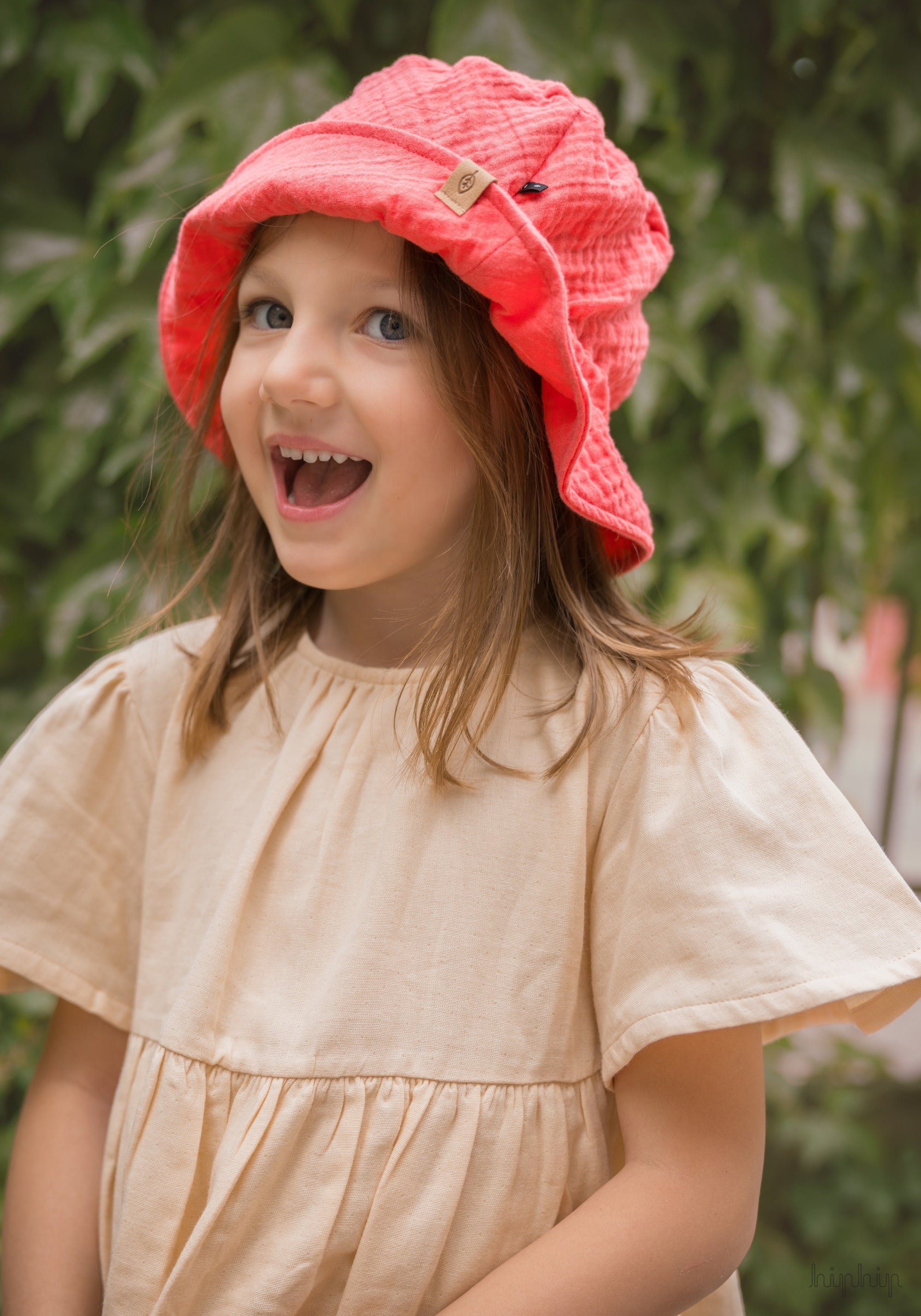 Rochie din muselină dublă de bumbac - Lilas Sun Kiss