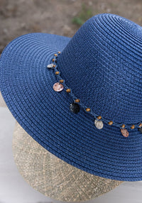 Pălărie femei din paie - Navy Blue Pure Pure HipHip.ro