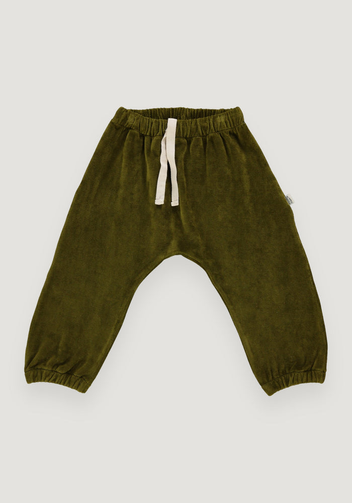 Pantaloni catifea din bumbac - Cannelle Fir Green 12 