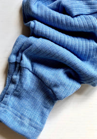 Pantaloni comozi seamless din lână, mătase și bumbac - Sky Blue Cosilana HipHip.ro