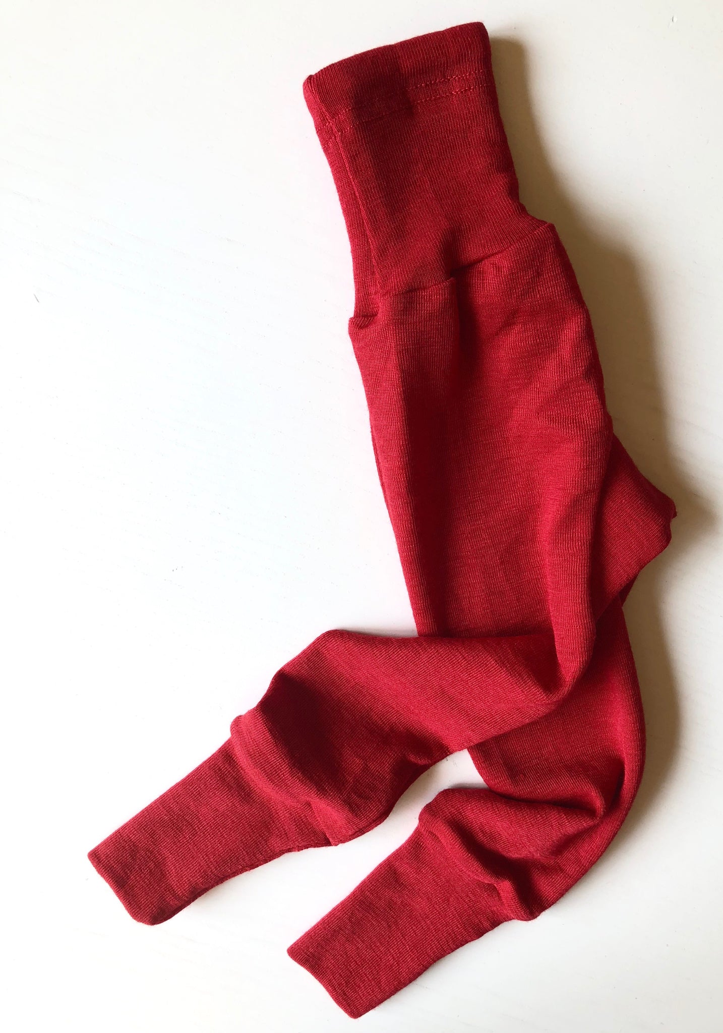 Pantaloni comozi seamless din lână merinos și mătase - Red Cosilana HipHip.ro