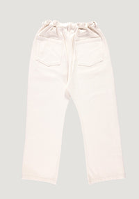 Pantaloni denim femei din bumbac - Gentiane Ecru Poudre Organic HipHip.ro