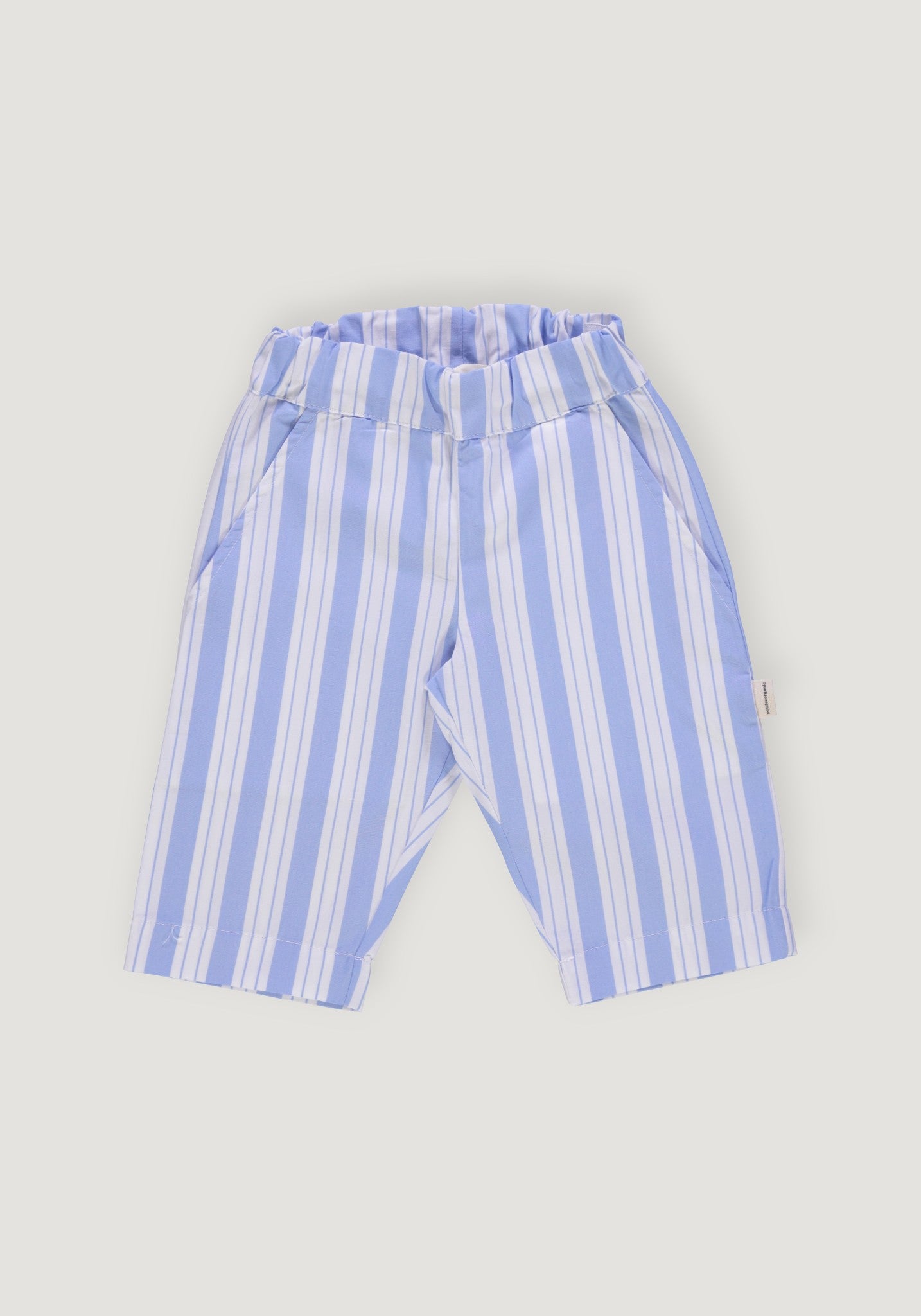 Pantaloni din bumbac - Coing Wide Blue/White Stripes