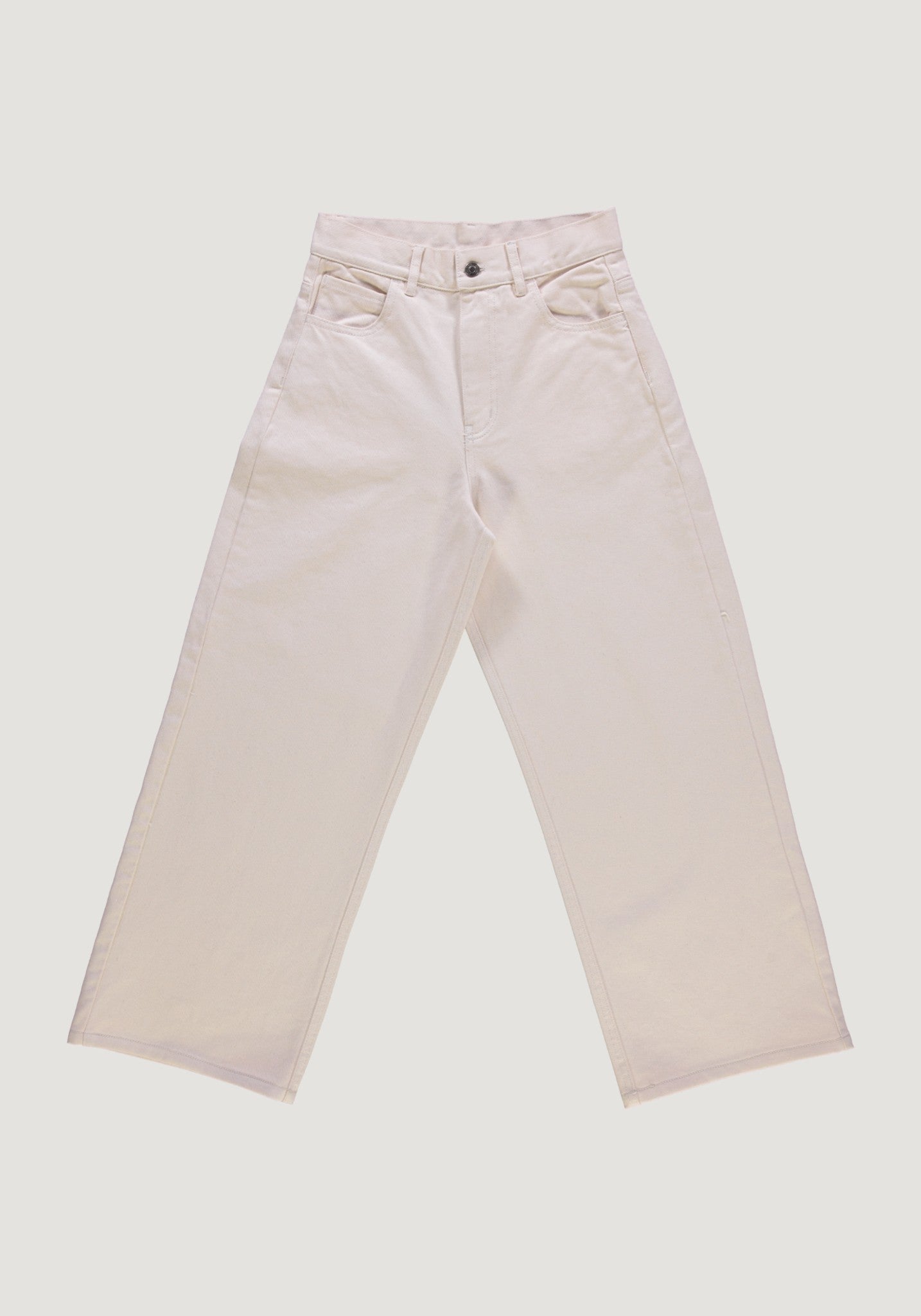 Blugi femei din bumbac - Bergenie Ankle Ecru