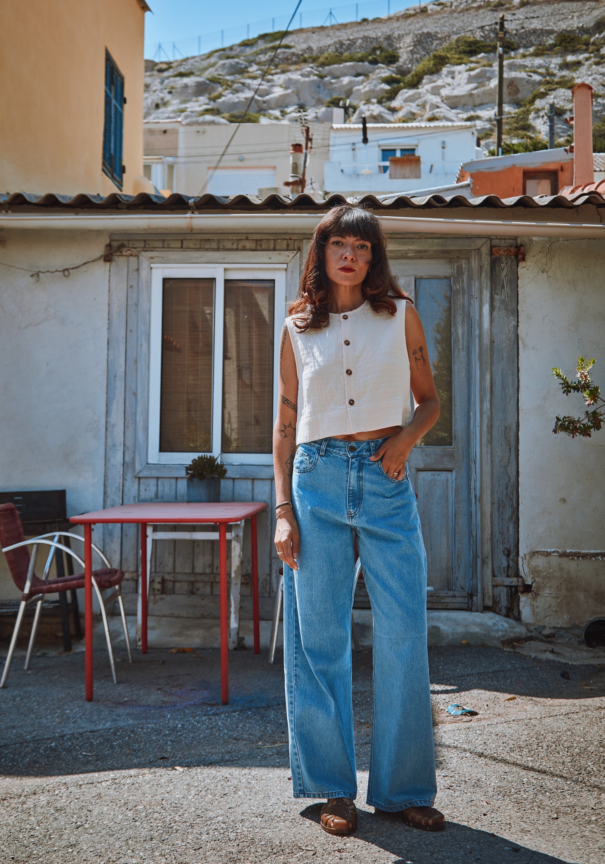 Pantaloni din denim - Bergenie Ankle Light Blue