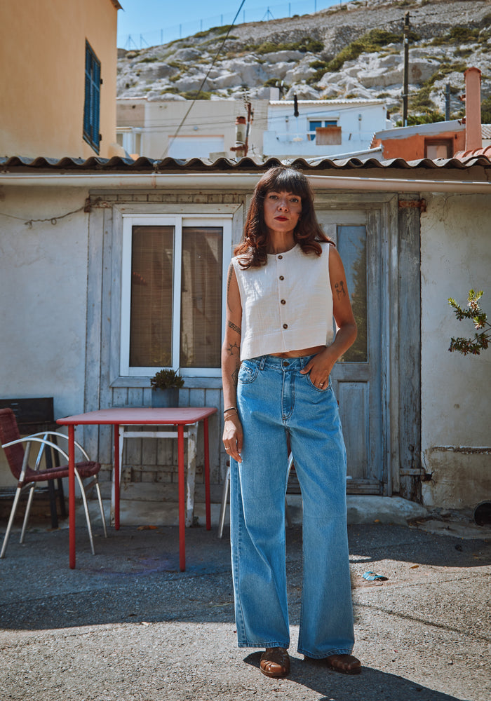 Pantaloni din denim - Bergenie Ankle Light Blue