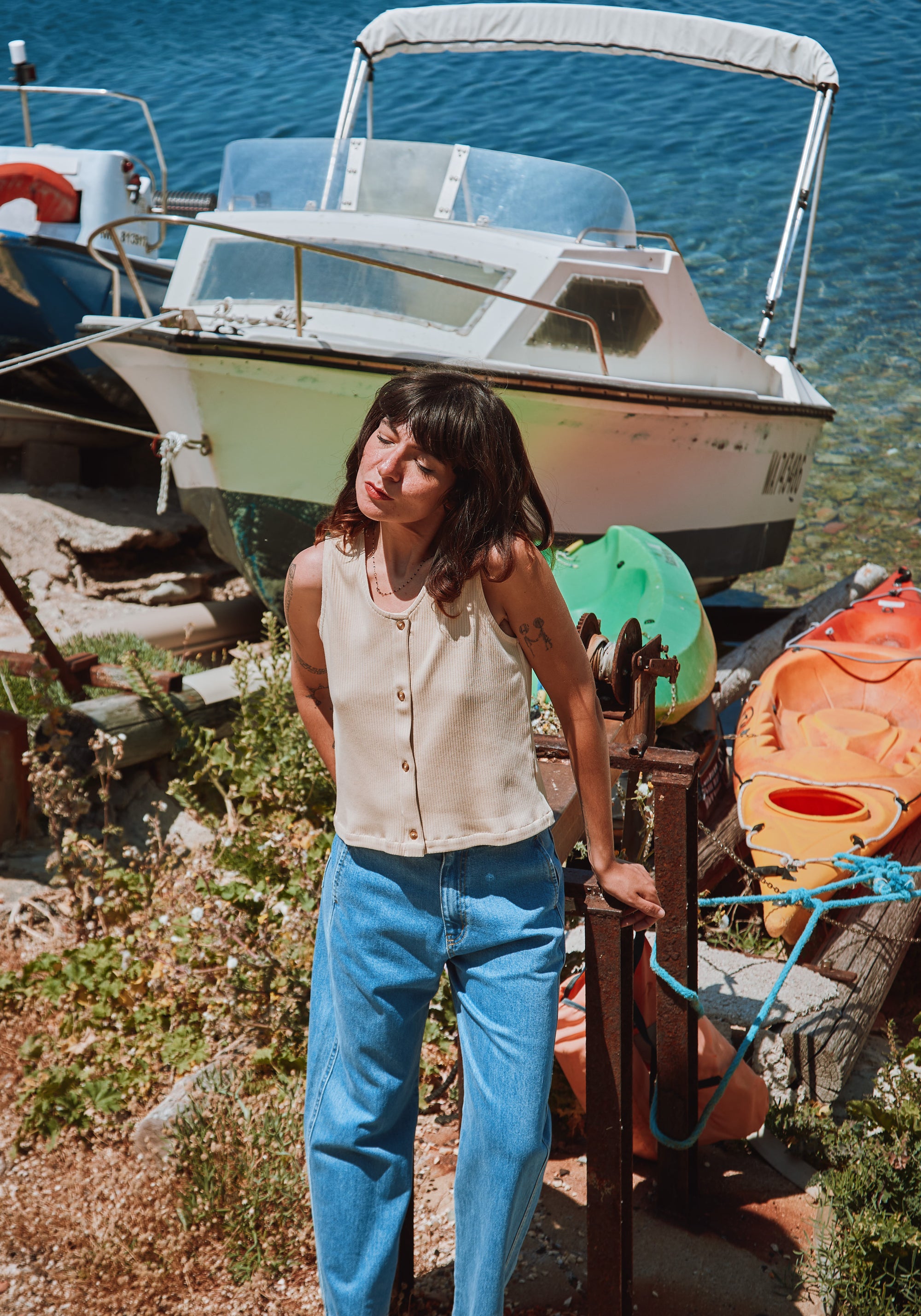 Pantaloni din denim - Bergenie Ankle Light Blue