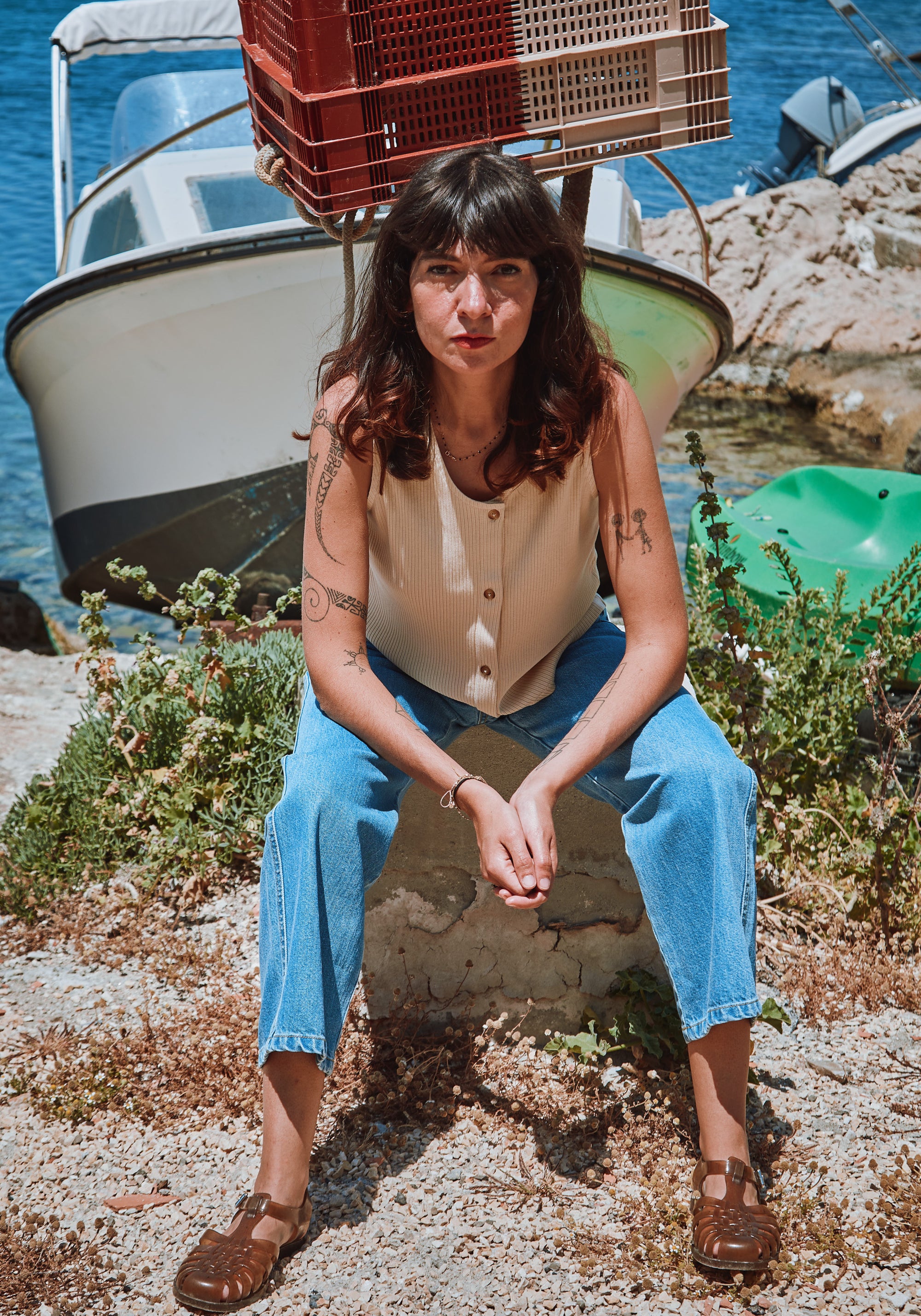 Pantaloni din denim - Bergenie Ankle Light Blue