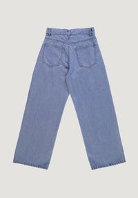 Blugi femei din bumbac - Bergenie Ankle Light Blue Poudre Organic HipHip.ro