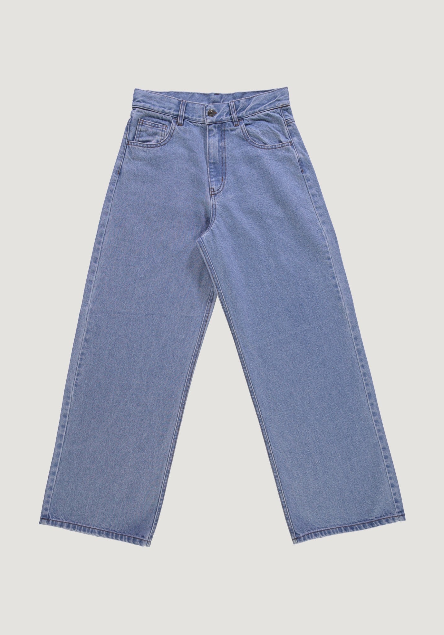 Blugi femei din bumbac - Bergenie Ankle Light Blue Poudre Organic HipHip.ro