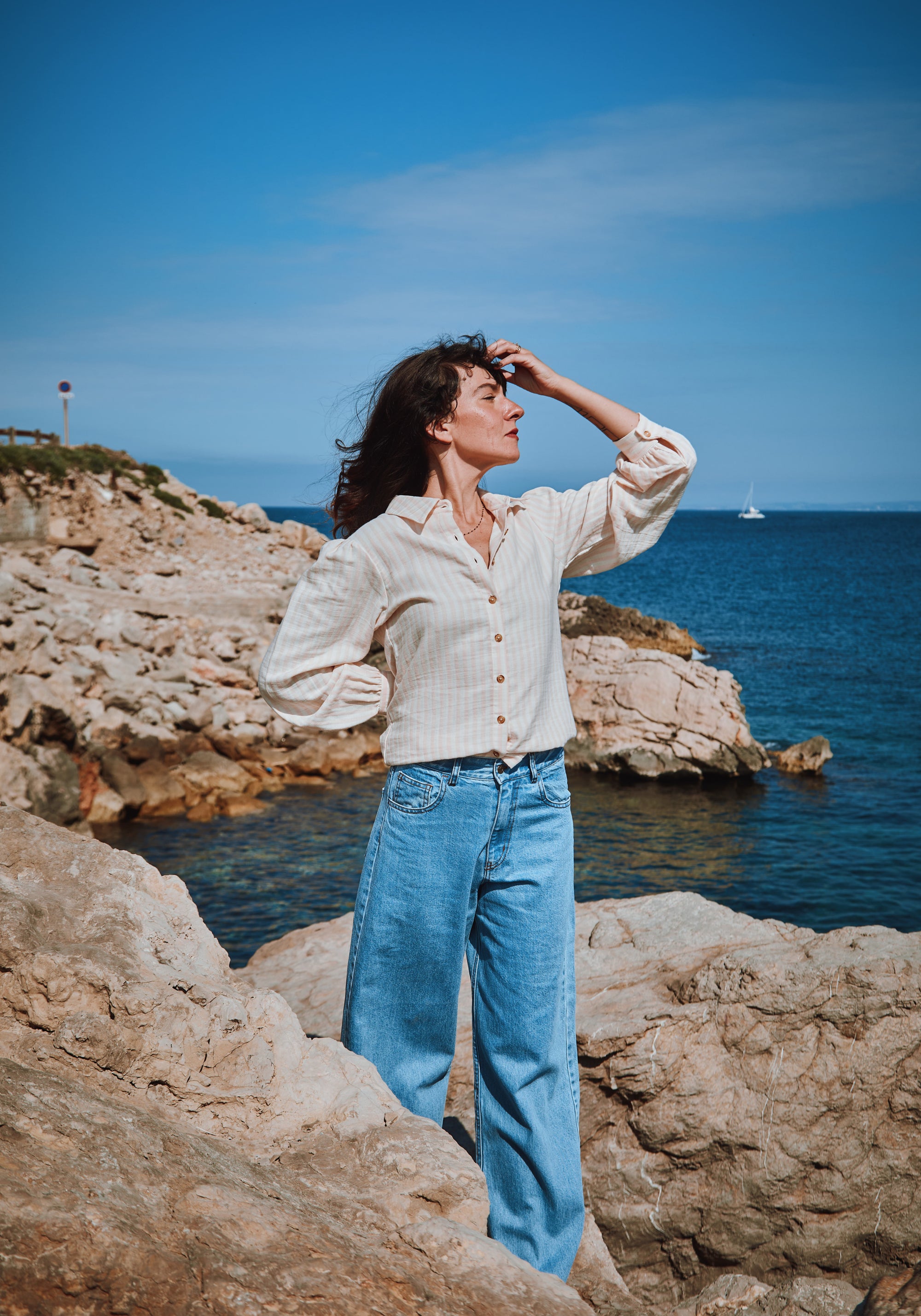 Pantaloni din denim - Bergenie Ankle Light Blue