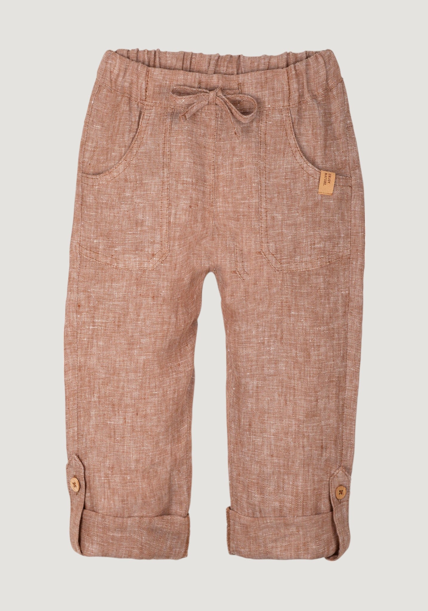 Pantaloni din in - Karamell Pure Pure HipHip.ro