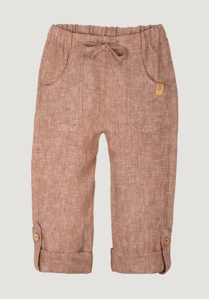 Pantaloni din in - Karamell Pure Pure HipHip.ro