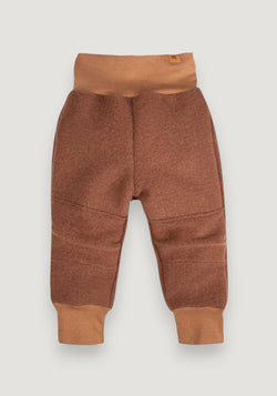 Pantaloni din lână fiartă - Hazelnut 86/92