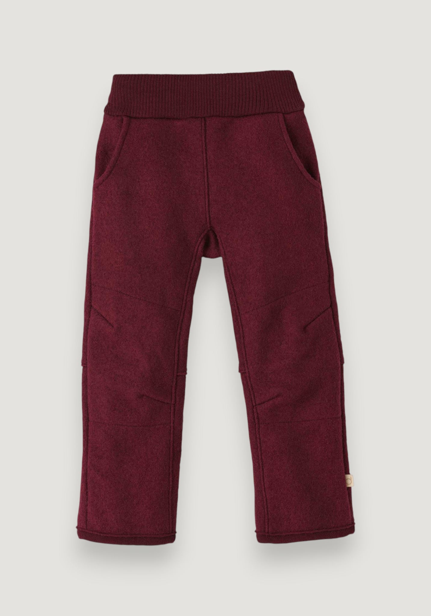 Pantaloni din lână merinos fiartă - Cassis