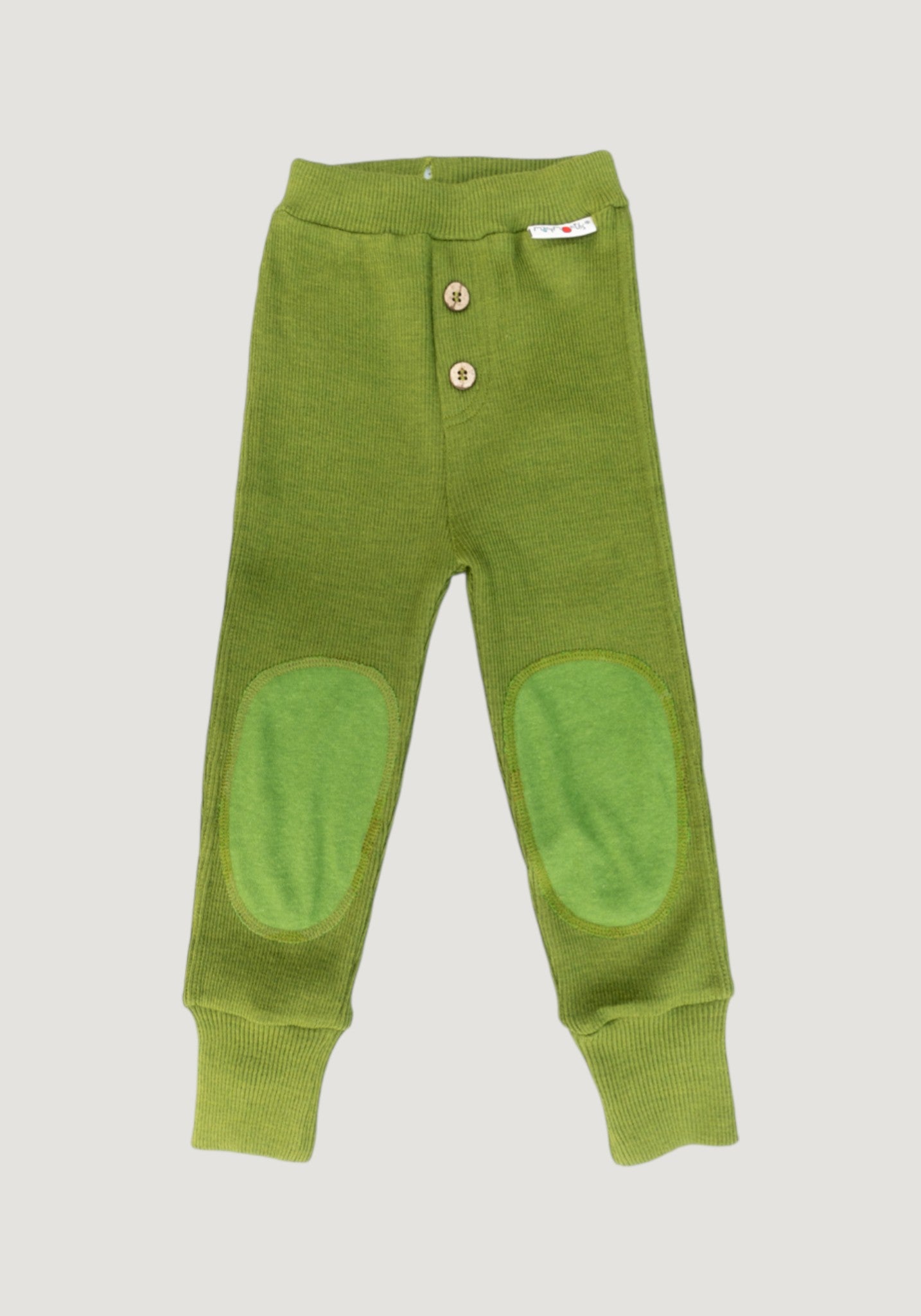 Pantaloni lână merinos - Joggers Garden Moss Green