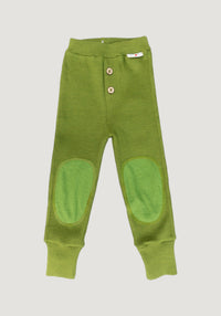 Pantaloni lână merinos - Joggers Garden Moss Green