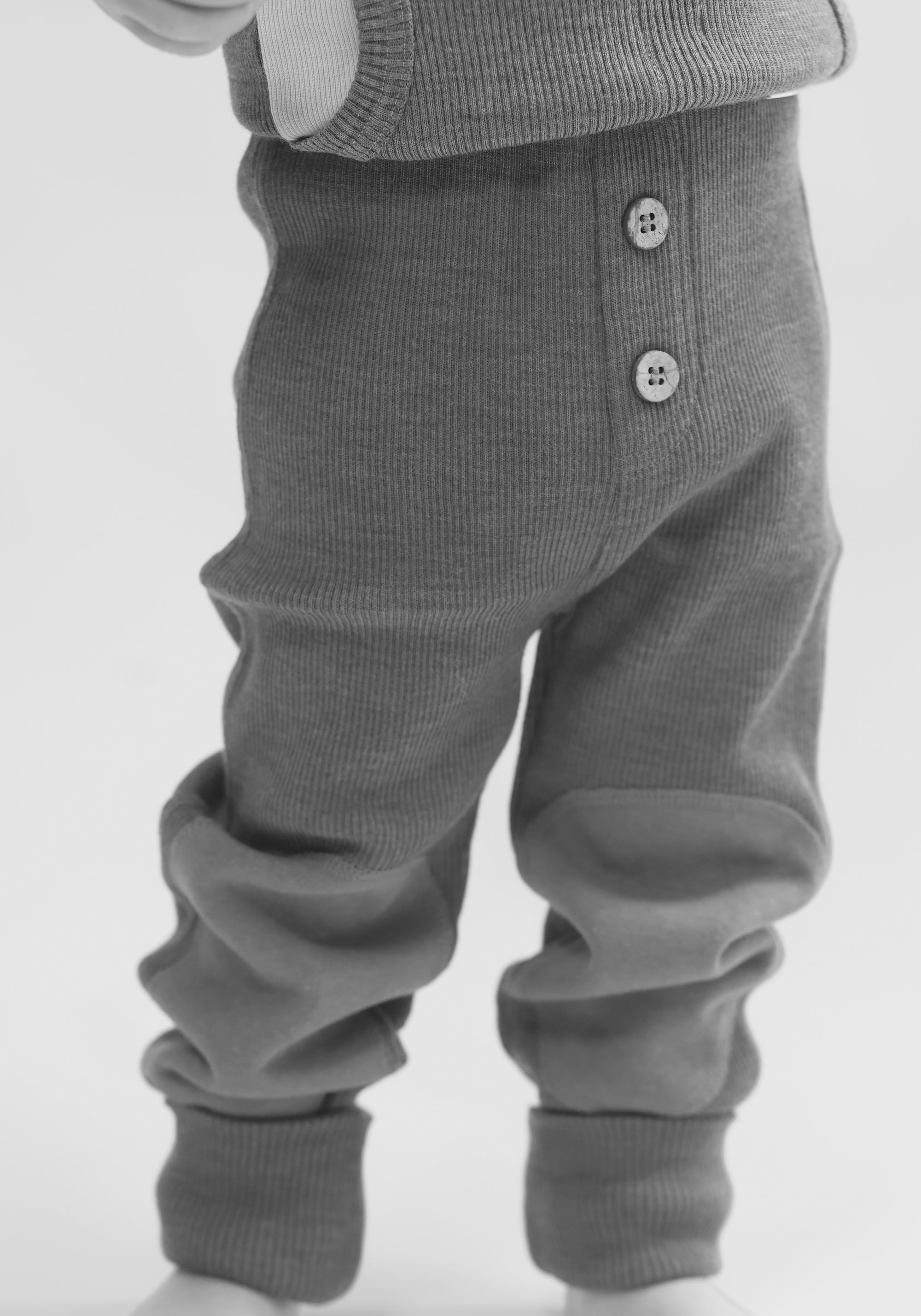 Pantaloni din lână merinos - Joggers Pop Pink