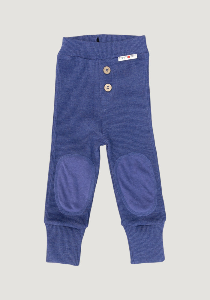 Pantaloni lână merinos - Joggers Twilight Blue