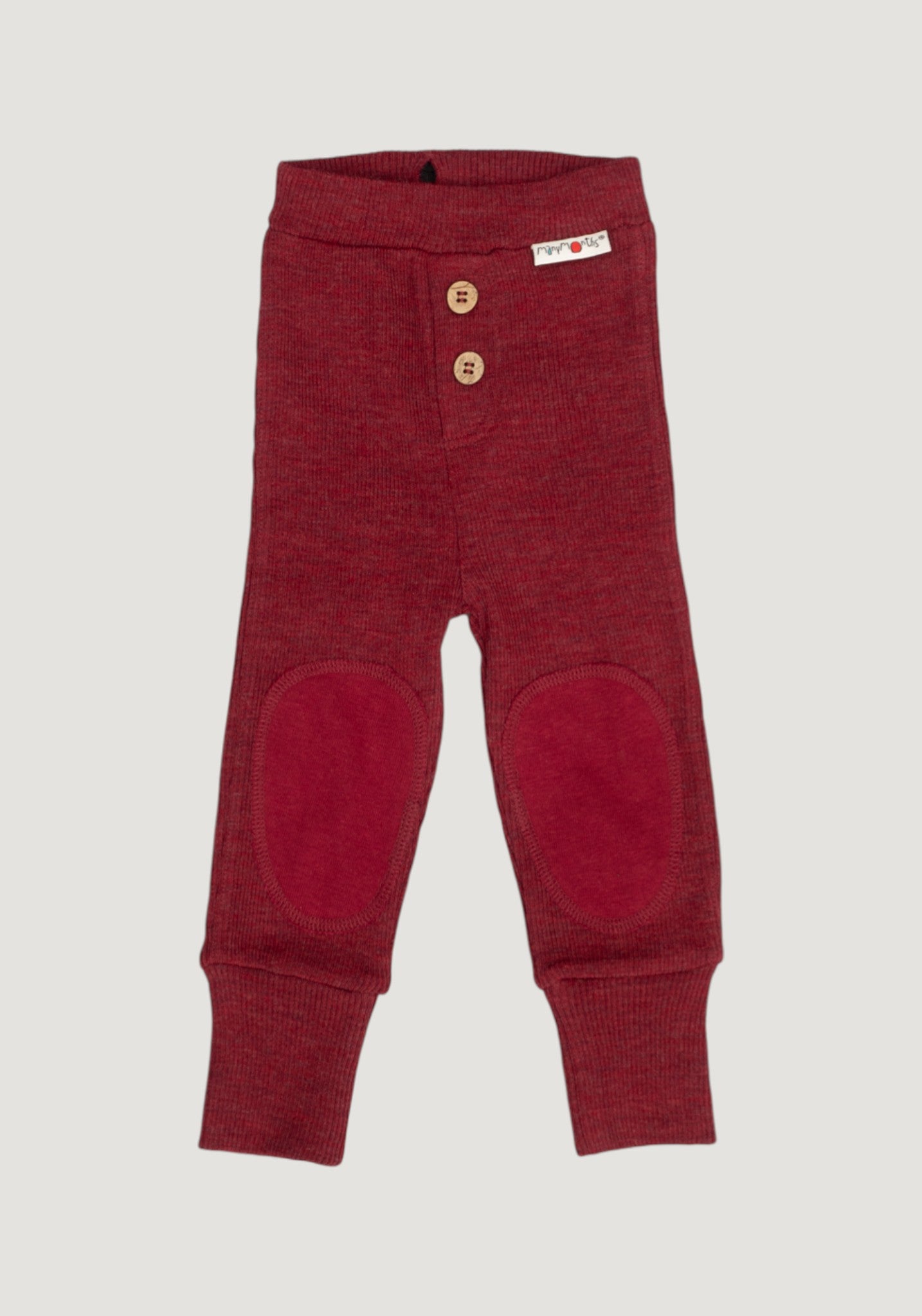 Pantaloni lână merinos - Joggers Wild Pomegranate