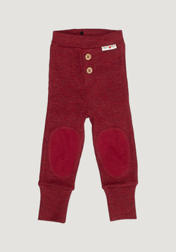 Pantaloni lână merinos - Joggers Wild Pomegranate