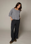 Pantaloni din lână merinos - Karla Anthracite Melange