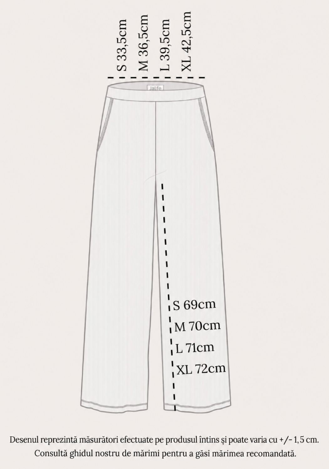 Pantaloni din lână merinos - Karla Pine Melange
