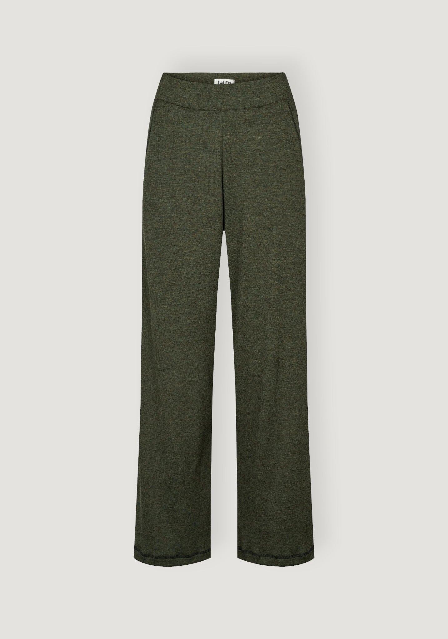 Pantaloni din lână merinos - Pine Melange
