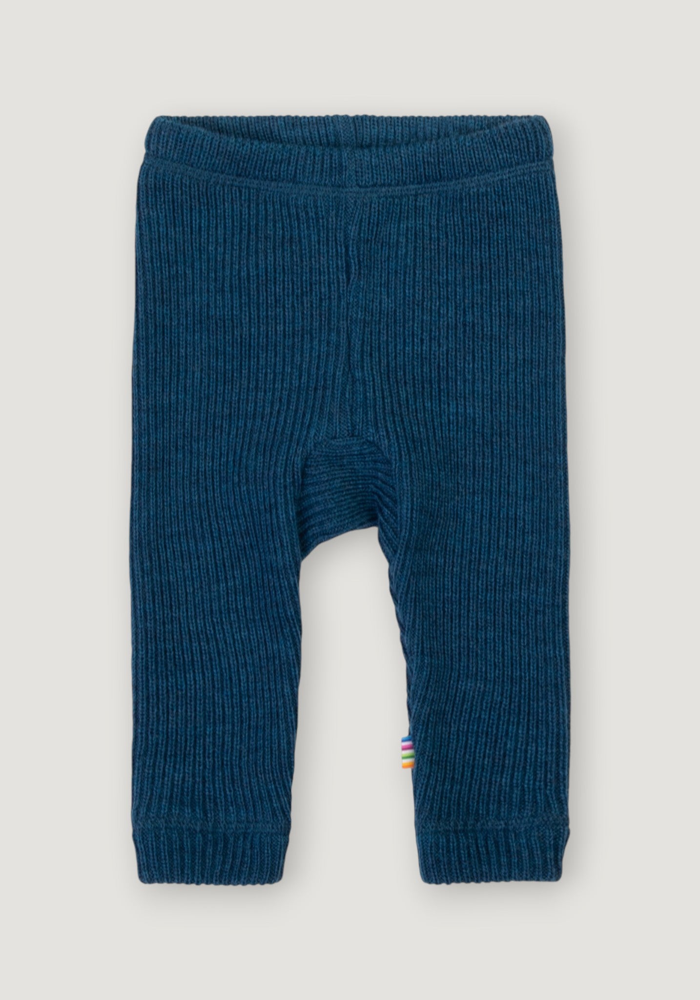 Pantaloni din lână merinos - Rib Blue