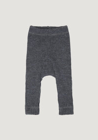 Pantaloni lână merinos - Rib Grey Joha HipHip.ro