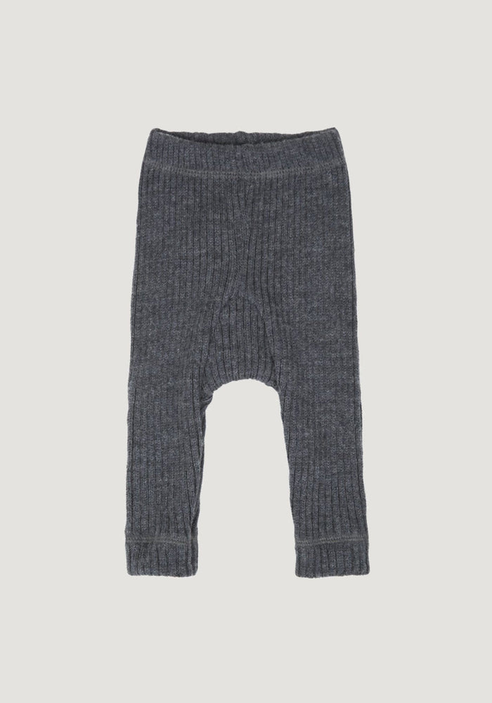 Pantaloni lână merinos - Rib Grey Joha HipHip.ro
