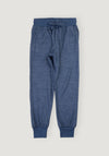 Pantaloni din lână merinos și bambus - Solid Blue