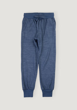 Pantaloni din lână merinos și bambus - Solid Blue