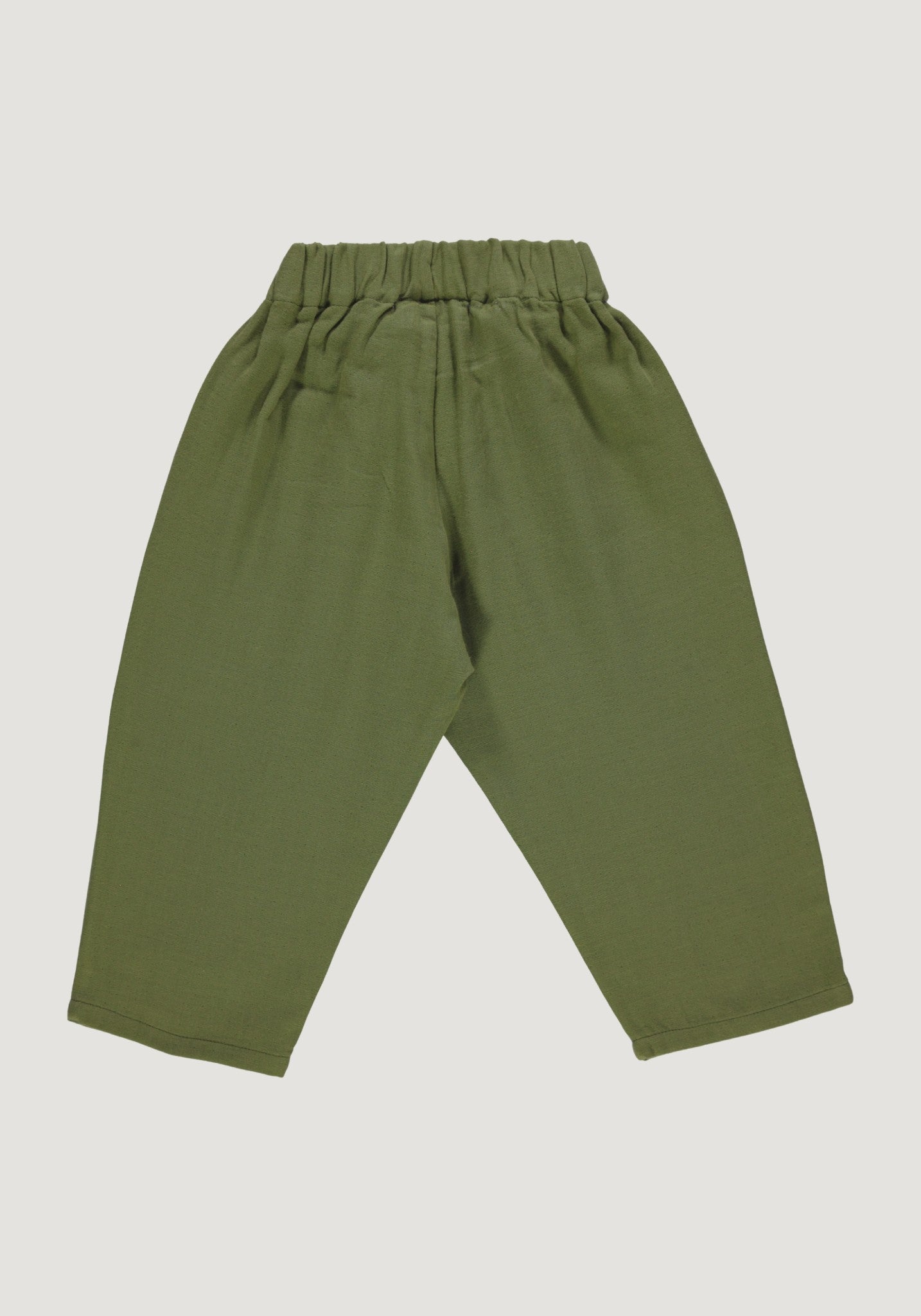 Pantaloni din muselină dublă de bumbac - Adiante Olive Branch