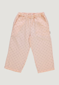 Pantaloni din muselină dublă de bumbac - Pomelos Points Bellini