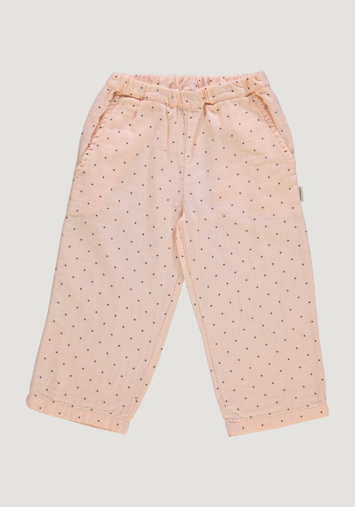 Pantaloni din muselină dublă de bumbac - Pomelos Points Bellini