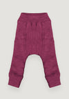 Pantaloni dublați din lână merinos - Dark Cerise/Vintage Pink Default Title