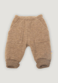 Pantaloni fleece din lână merinos - Beige Joha HipHip.ro