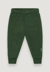 Pantaloni fleece din lână merinos - Kombu Green