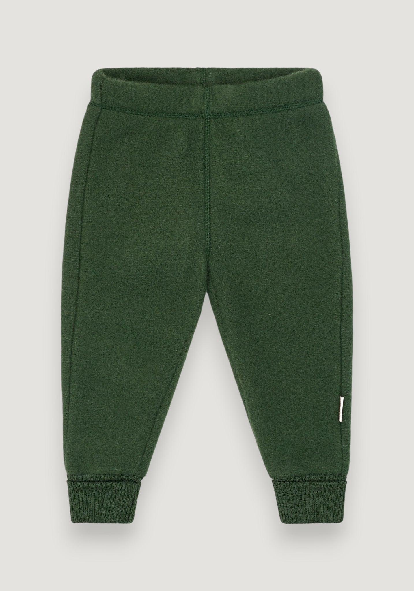 Pantaloni fleece din lână merinos - Kombu Green