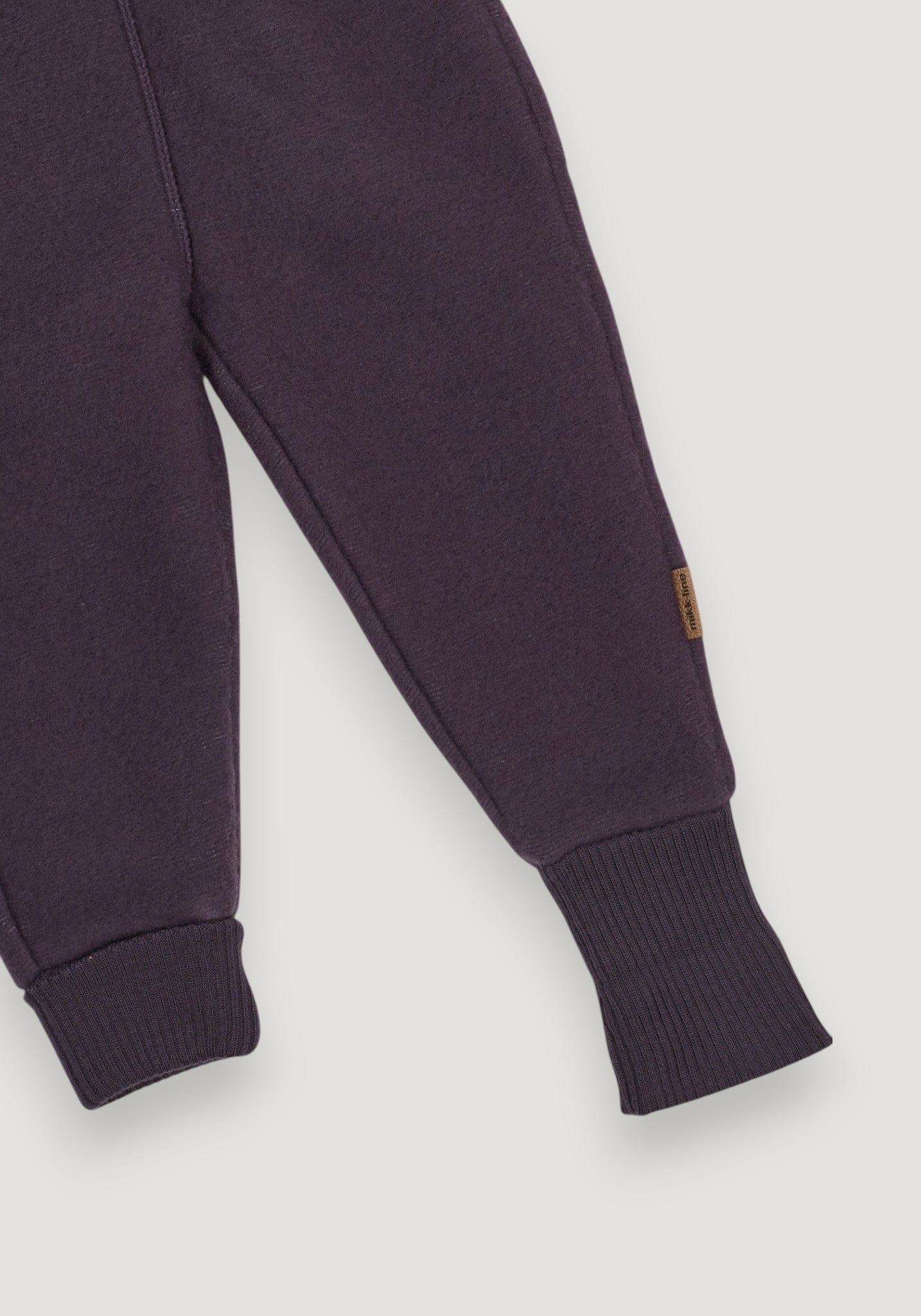 Pantaloni fleece din lână merinos - Plum Perfect