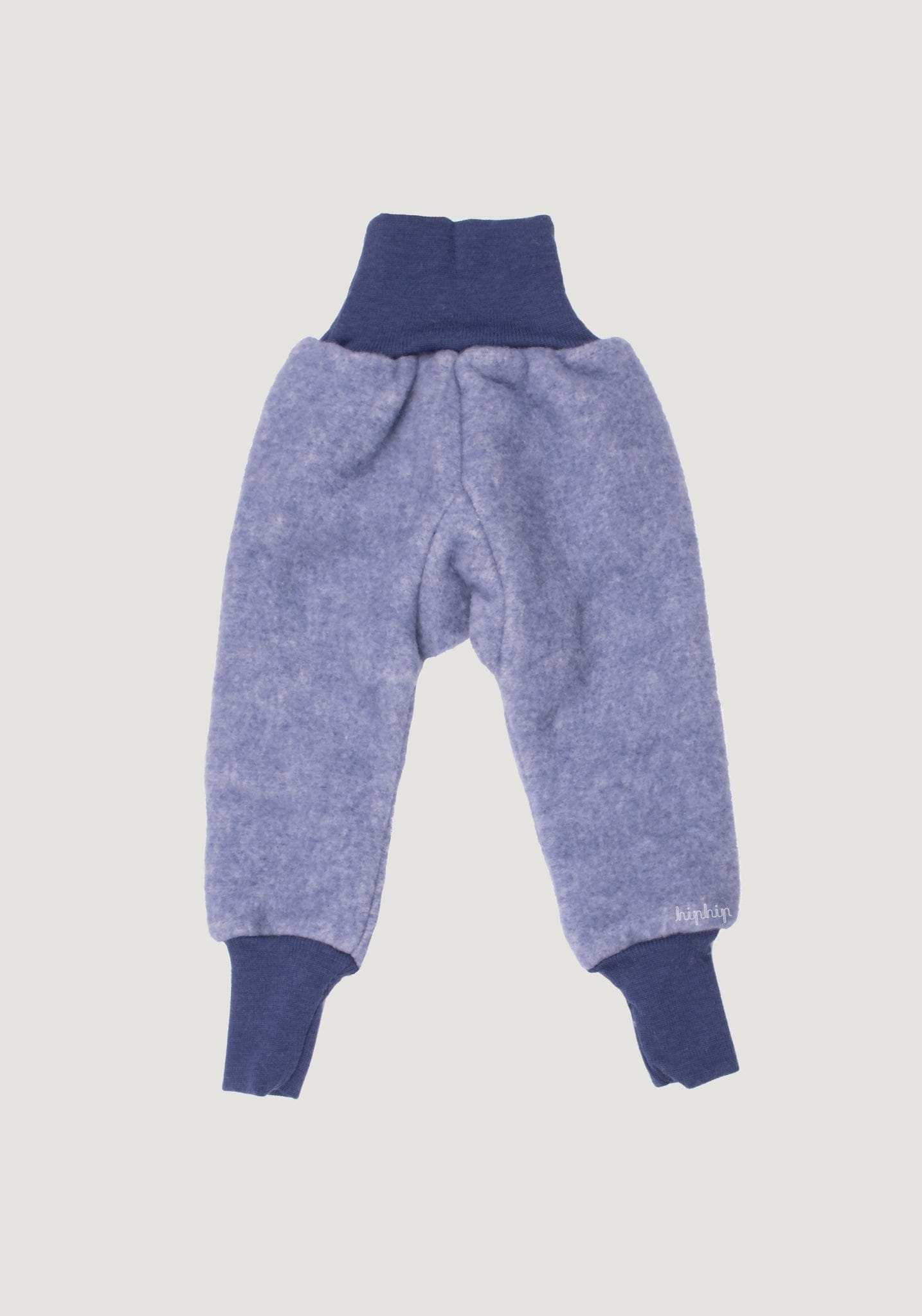 Pantaloni fleece din lână merinos și bumbac - Blue Cosilana HipHip.ro