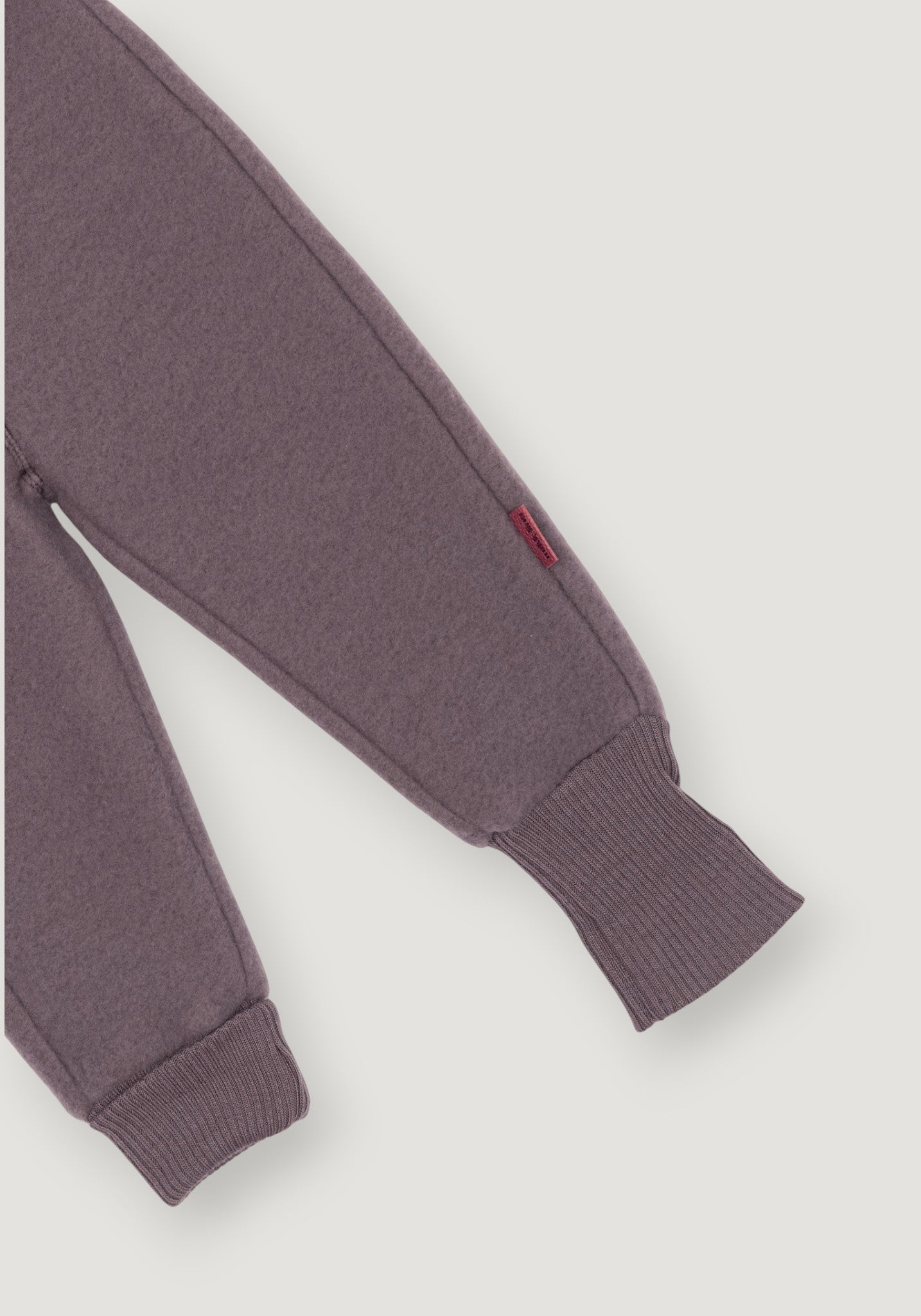 Pantaloni fleece din lână merinos - Sparrow