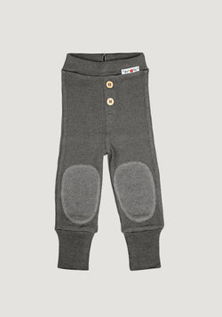 Pantaloni lână merinos - Joggers Elephant Grey ManyMonths HipHip.ro