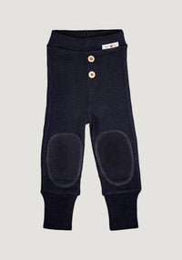 Pantaloni lână merinos - Joggers Foggy Black ManyMonths HipHip.ro