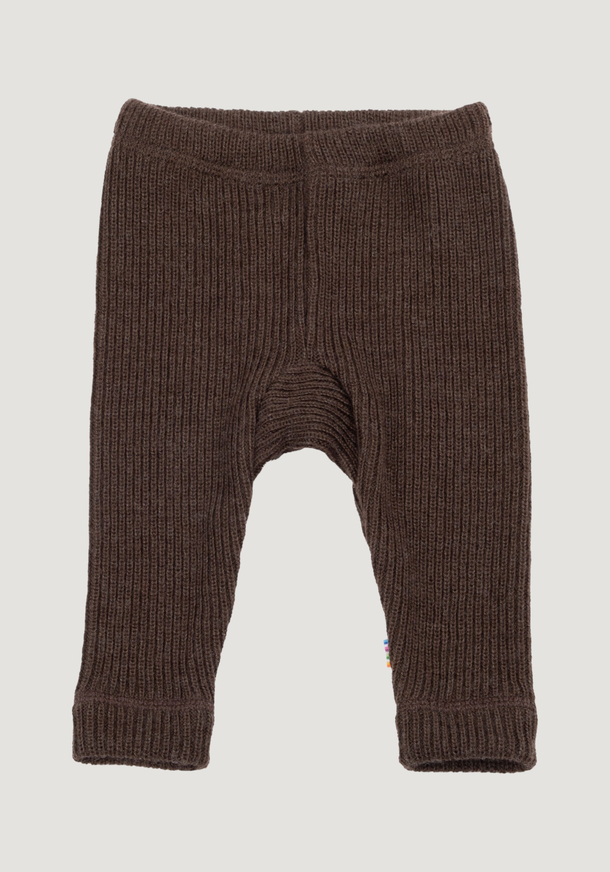 Pantaloni lână merinos - Rib Dark Brown Joha HipHip.ro