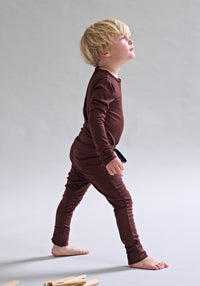 Pantaloni lână merinos super fină - 24/7 Chocolate Brown Default Title