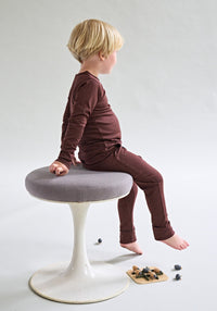 Pantaloni lână merinos super fină - 24/7 Chocolate Brown Default Title