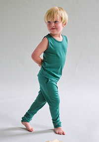 Pantaloni lână merinos super fină - 24/7 Emerald Green Default Title